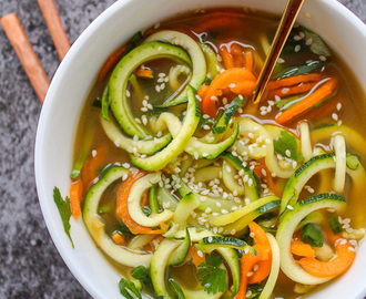 Miso Soup with Vegetable Noodles