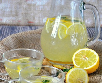 482. Lemoniada na gorąco z imbirem, cytryną i miodem