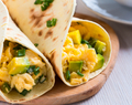 Mexicali Breakfast Burrito Egg and Avocado