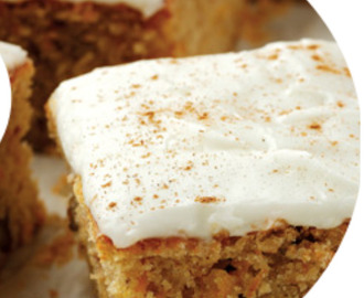 Carrot Cake Bars with Goat Cheese