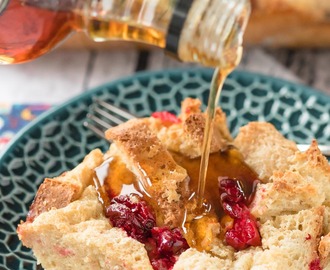 Sour Cream Cranberry French Toast Casserole