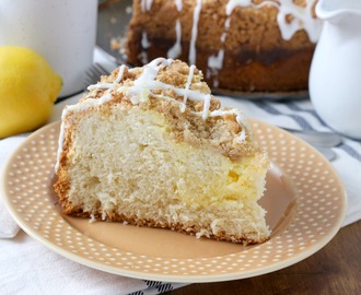 Cream Cheese Swirled Lemon Coffee Cake