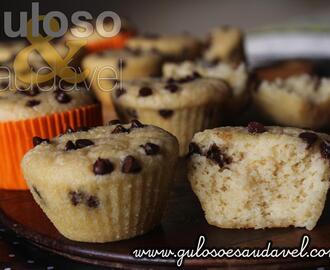 Muffins de Arroz Integral com Gotas de Chocolate