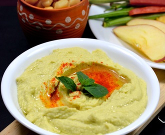 Avocado Hummus Dip | Homemade Dips