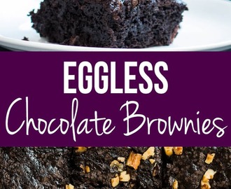Homemade Eggless Chocolate Brownies