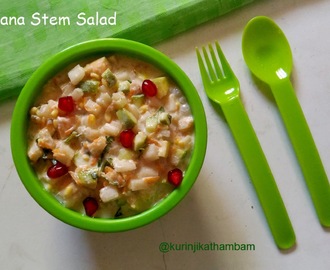 Banana Stem Salad / Vazhai Thandu Salad | Easy Salad Recipes