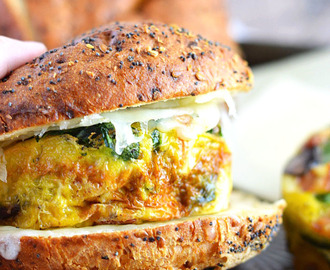 Frittata Breakfast Sandwiches and Giveaway