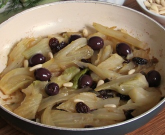 Finocchi in padella con olive
