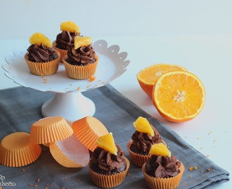 {Sonntagssüss} Mini Schoko Orangen Cupcakes