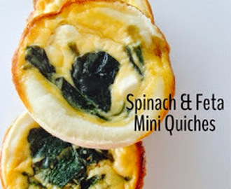 Spinach and Feta Mini Quiches