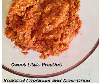 Roasted Capsicum and Semi-Dried Tomato Dip in the Thermomix
