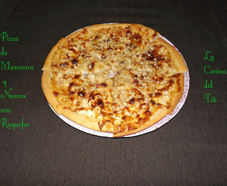 Pizza de Manzana y Nueces con Queso Roquefor