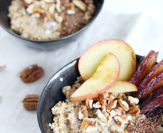 Quinoa Porridge mit Apfel und Zimt - ein warmer und gesunder Morgenbooster