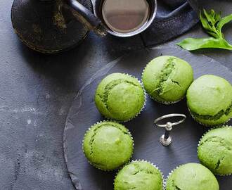 Eggless Spinach Muffins| Green Muffins