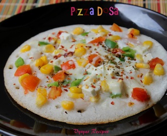 Pizza Dosa - Veg Pizza Dosa - Pizza with Dosa Batter Base