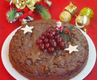 Chocolate Fruit Cake / Chocolate Christmas Cake