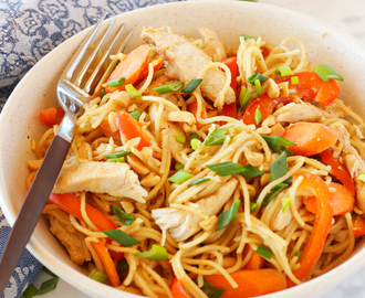 Easy One Pan Kung Pao Chicken Pasta