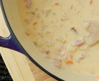 Cheesy Ham and Potato Soup