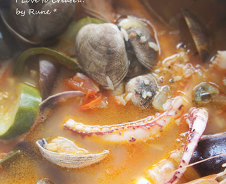 スペインArroz Brut☆マジョルカ風の海鮮ライススープ