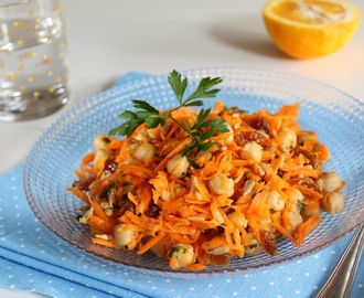 Mix di carote e ceci/ Салат с морковью и горохом нут