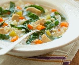 Chicken Soup with Brown Rice