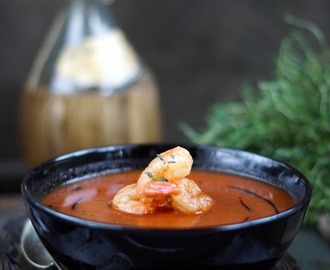Zupa pomidorowa z krewetkami