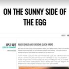 On The Sunny Side Of The Egg