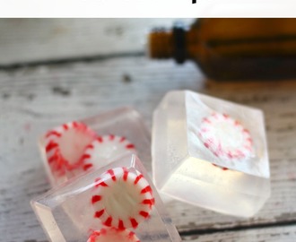 Homemade Peppermint Guest Soaps