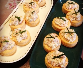 Salmon mousse tarts ... in the Thermomix