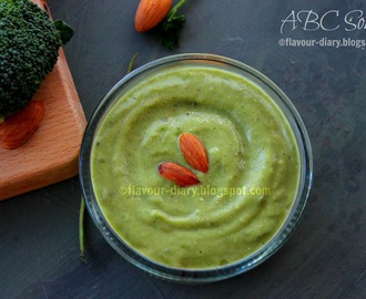 ABC Soup | Almond Broccoli Coriander Soup Recipe |  Dairy Free | Easy Veg Recipes