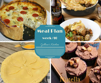 Weekly Meal Plan (Week 10)