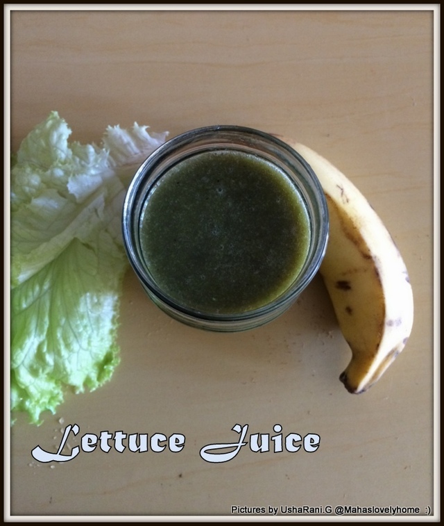 Lettuce Juice | Diet Juice | Diabetes Juice | Diet Juices For Weight loss | Green Juice Recipes