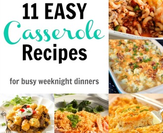 Easy Casserole Recipes for Busy Weeknight Dinners