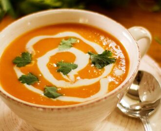 Sweet potato and coconut soup 