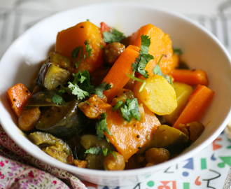 Bengali Vegetable Curry with Lentil Kisses