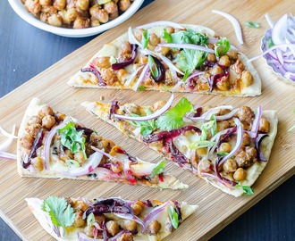 Chole Naan Pizza