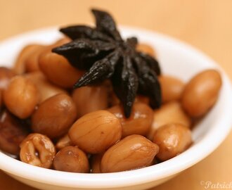 Braised peanut in dark soy sauce