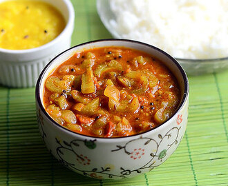Ridge Gourd Curry – Beerakaya Curry–Turai Ki Sabji