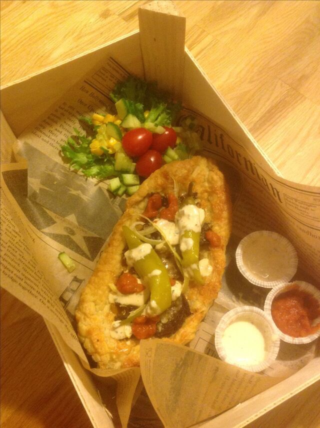 Hemma gjord Kebab/Kebab/Kebabbåt