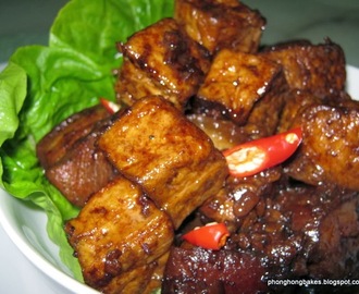 Stewed Pork Belly with Fried Tofu