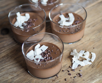 Mejerifri chokladpudding med kokosmjölk