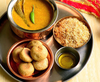 Dal Baati Recipe – Rajasthani Dal Bati Recipe
