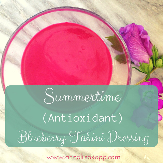 Food as Medicine: Protecting the Skin with Antioxidants + Blueberry Tahini Dressing Recipe