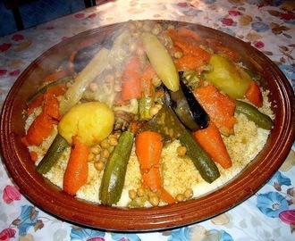 Couscous marocai aux sept légumes