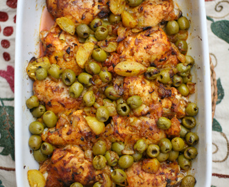 Moroccan Chicken with Olives and Lemons – one of my favourite dishes to feed a crowd