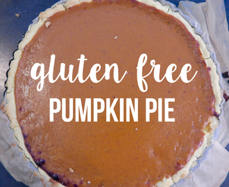 Gluten Free Pumpkin Pie