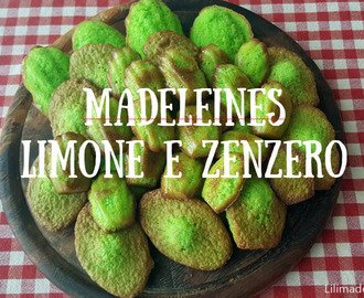 Madeleines di San Patrizio, rigorosamente verdi, al limone e zenzero