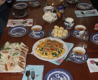 A Jubilee Afternoon Tea, Part One - Coronation Chicken, and Cucumber Cream Cheese Sandwiches, and Scones