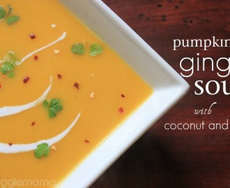 Pumpkin and ginger soup with coconut and chili - plus your chance to win a Soup + Co soupmaker