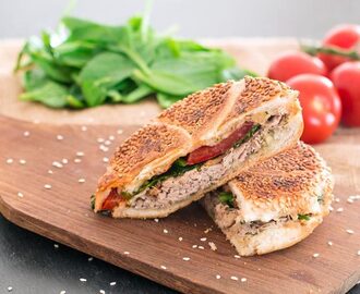 Thunfisch-Sandwiches mit Spinat